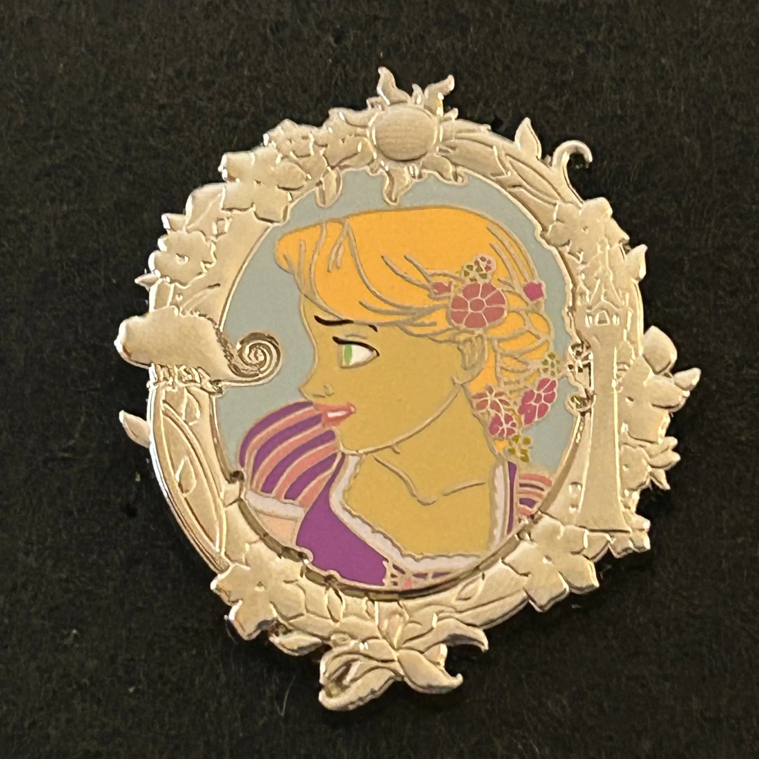 2024 - Rapunzel - Tangled - Side Profile - Portrait - Princess Series - Disney Pin