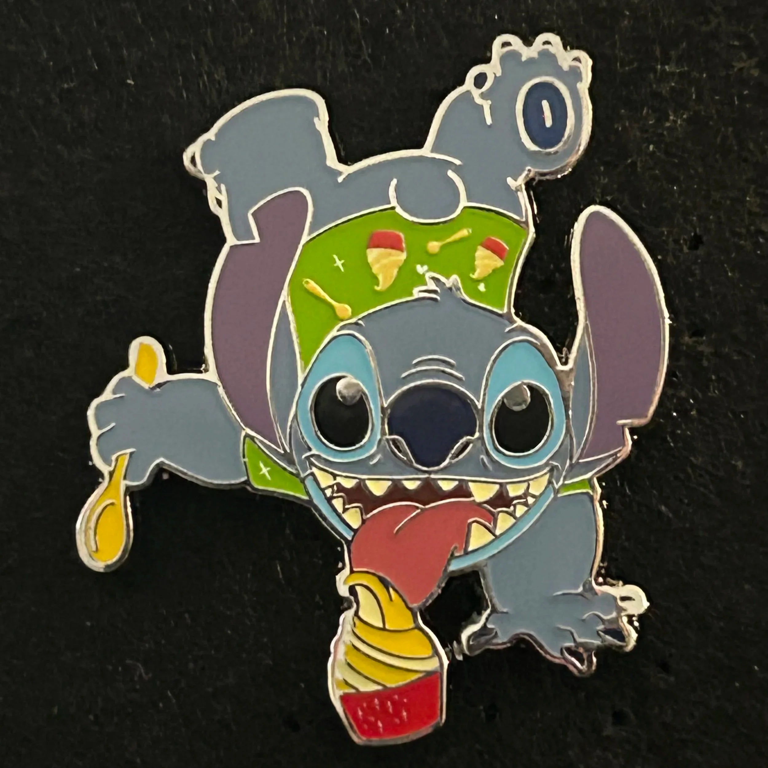 2024 - Stitch Doing Handstand Licking Dole-whip - Snack Attacks Mystery Pin