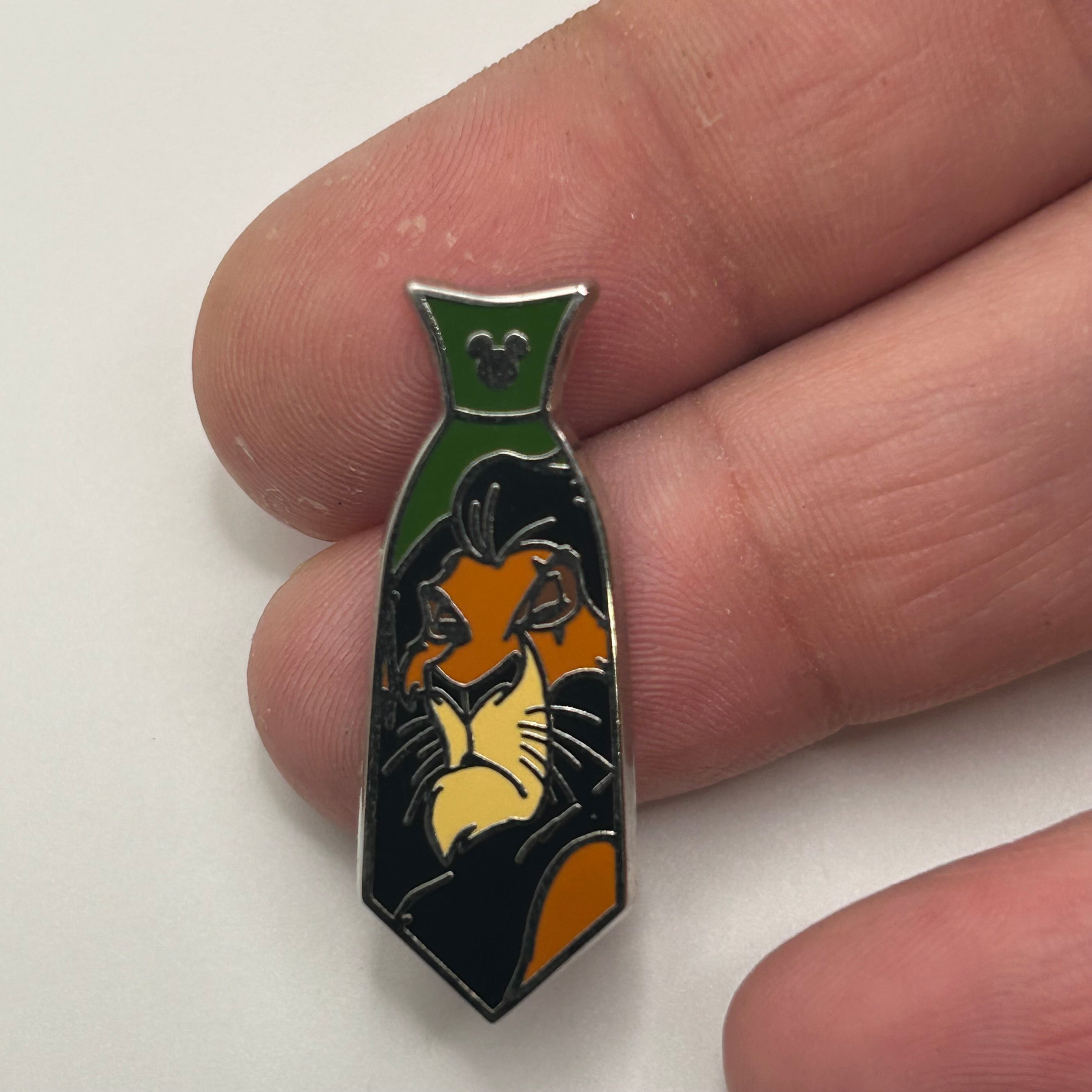 2016 - Scar - Lion King - Neck Tie - Hidden Mickey - Disney Pin
