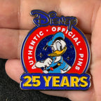 2025 - Donald Duck - 25 Years Of Pin Trading - LR - Logo - Disney Pin