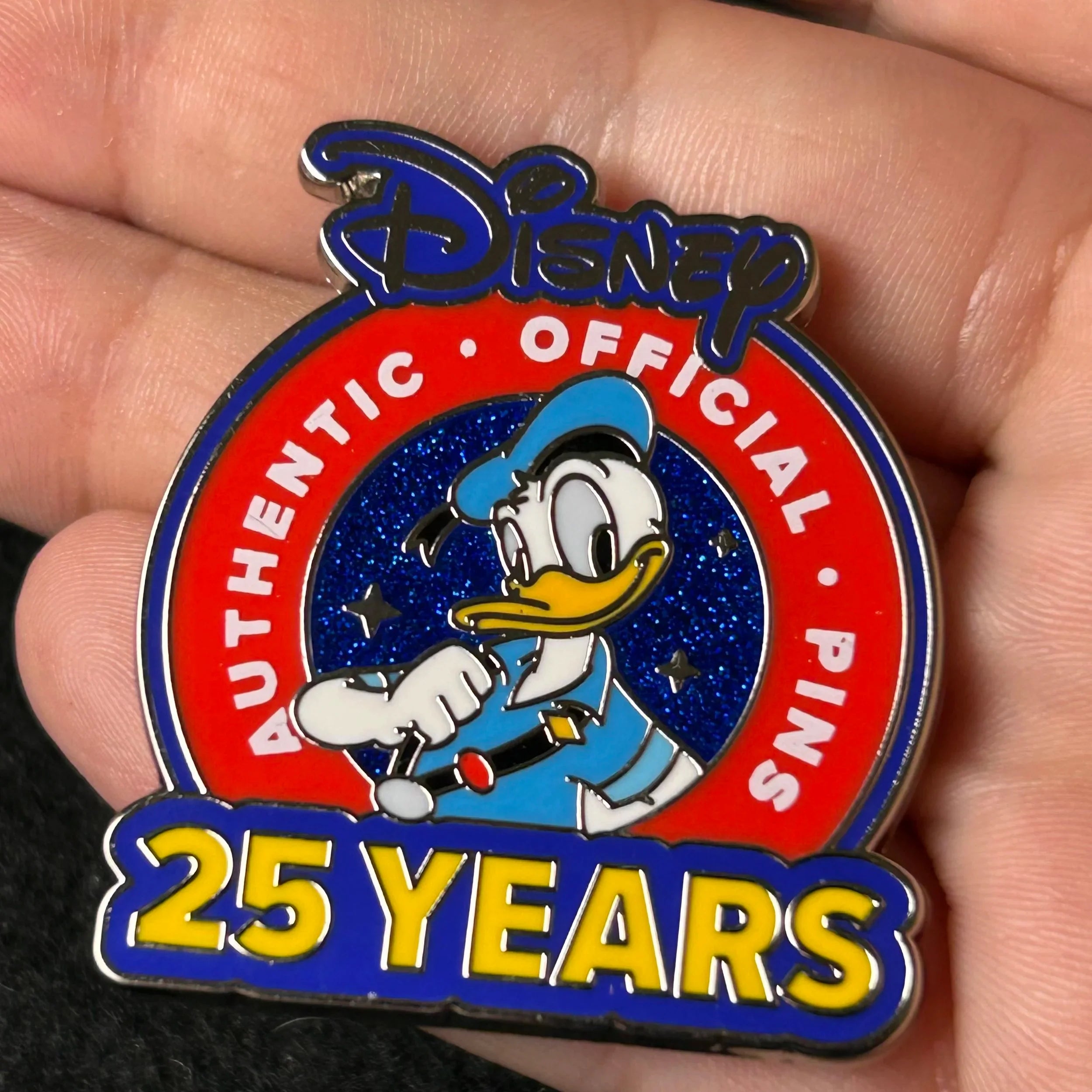 2025 - Donald Duck - 25 Years Of Pin Trading - LR - Logo - Disney Pin