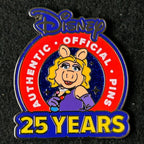 2025 - Ms Piggy - Muppets - 25 Years Of Pin Trading - LR - Logo - Disney Pin