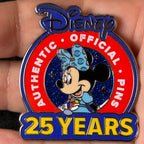 2025 - Minnie Mouse - 25 Years Of Pin Trading - LR - Logo - Disney Pin