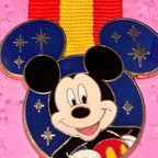 Disney DLR Disneyland Mickey Mouse Military Olympic Ears Medal