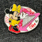 2019 - Minnie Mouse - Playing Harp - Hidden Mickey - Disney Pin
