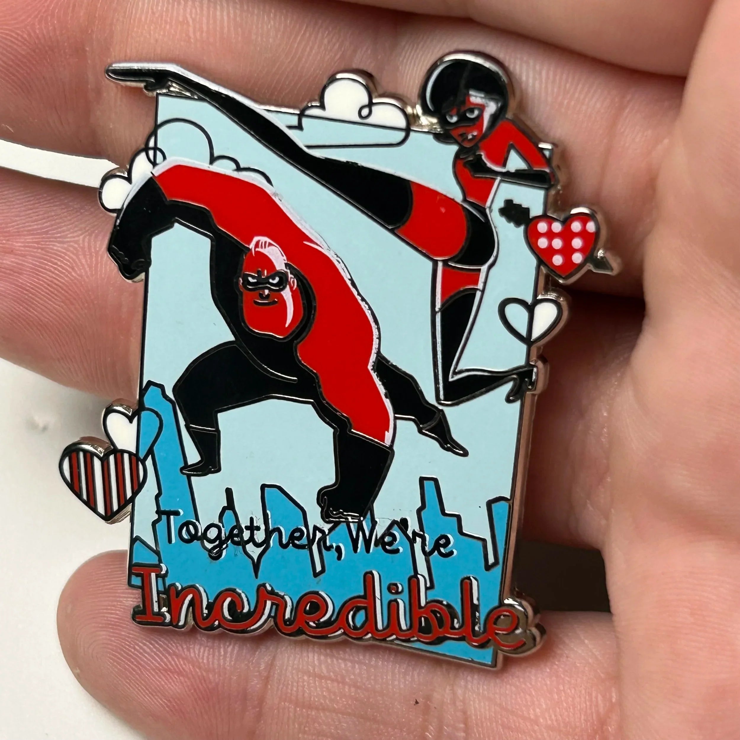 2021 - Together We’re Incredible - Mr and Mrs Incredible - Pixar - Disney Pin