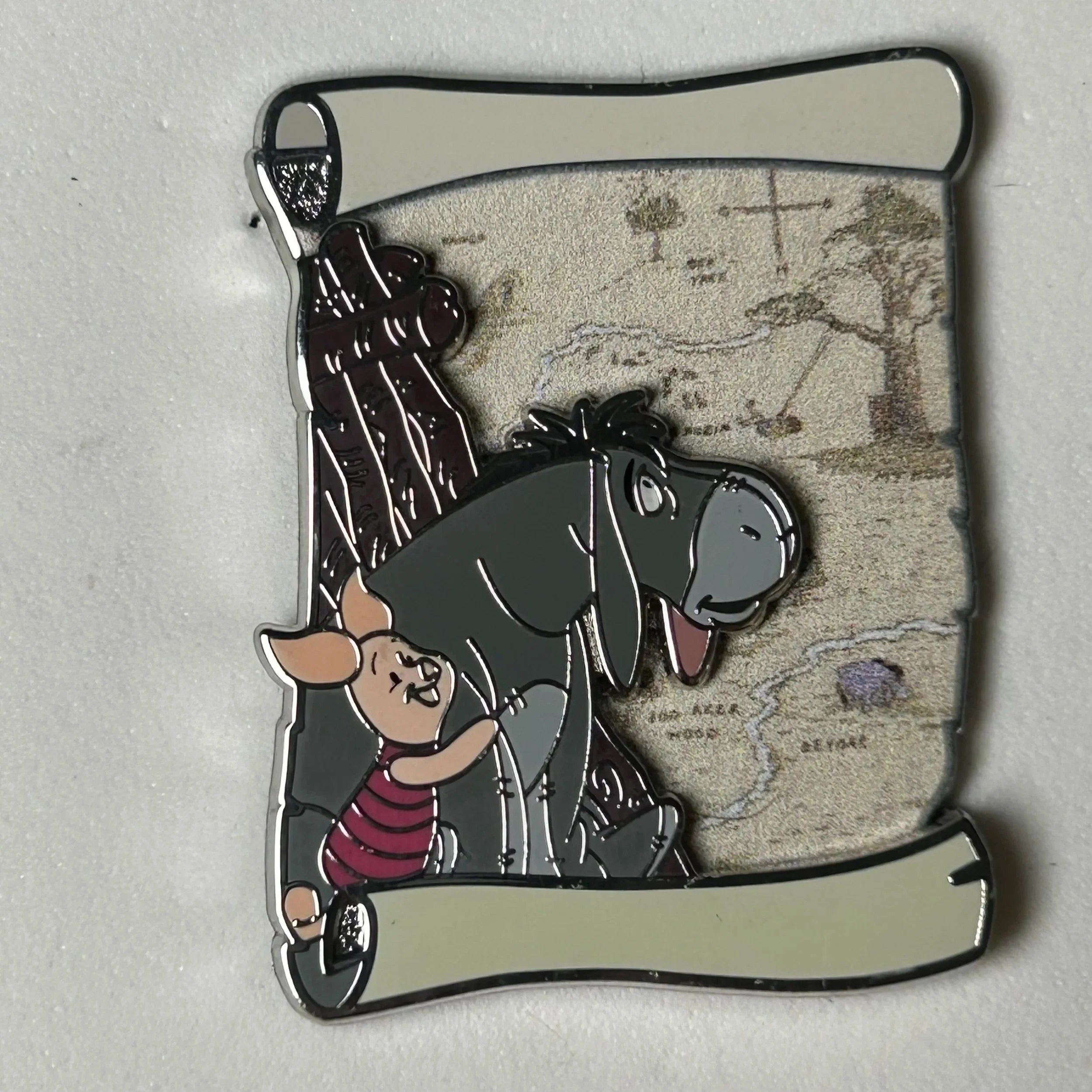 2023 - Piglet and Eeyore - Winnie the Pooh - Map Series - Disney Pin On Pin