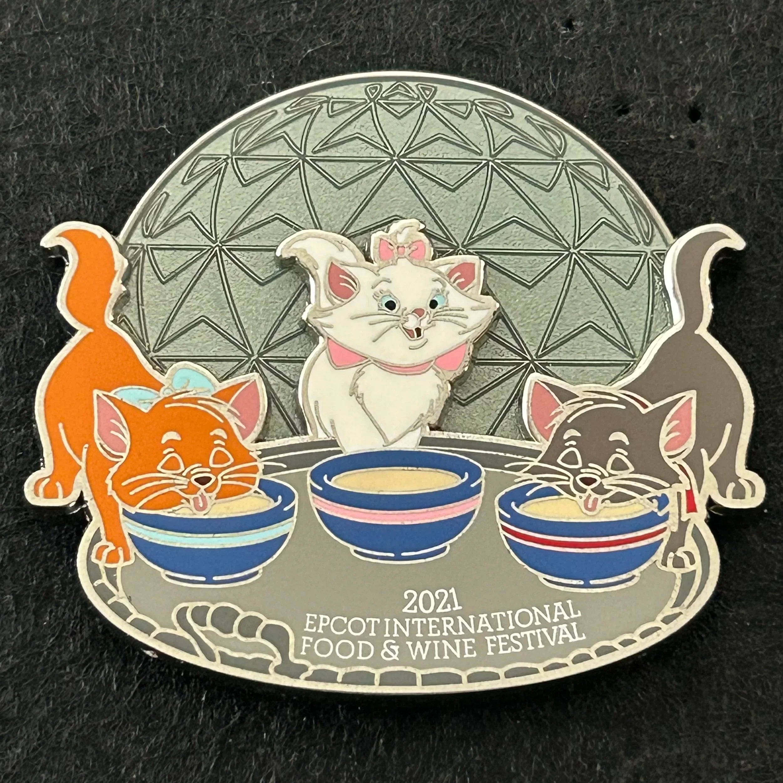 2021 - Marie, Toulouse, and Berlioz - EPCOT - Food and Wine - LE 4,000 - Disney Pin