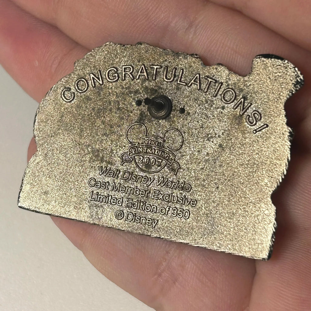 2007 - Jiminy Cricket - Environmental Excellence Award -  LE 350 - Cast Exclusive - Disney Pin   **This Pin Has Been Heavily Weathered