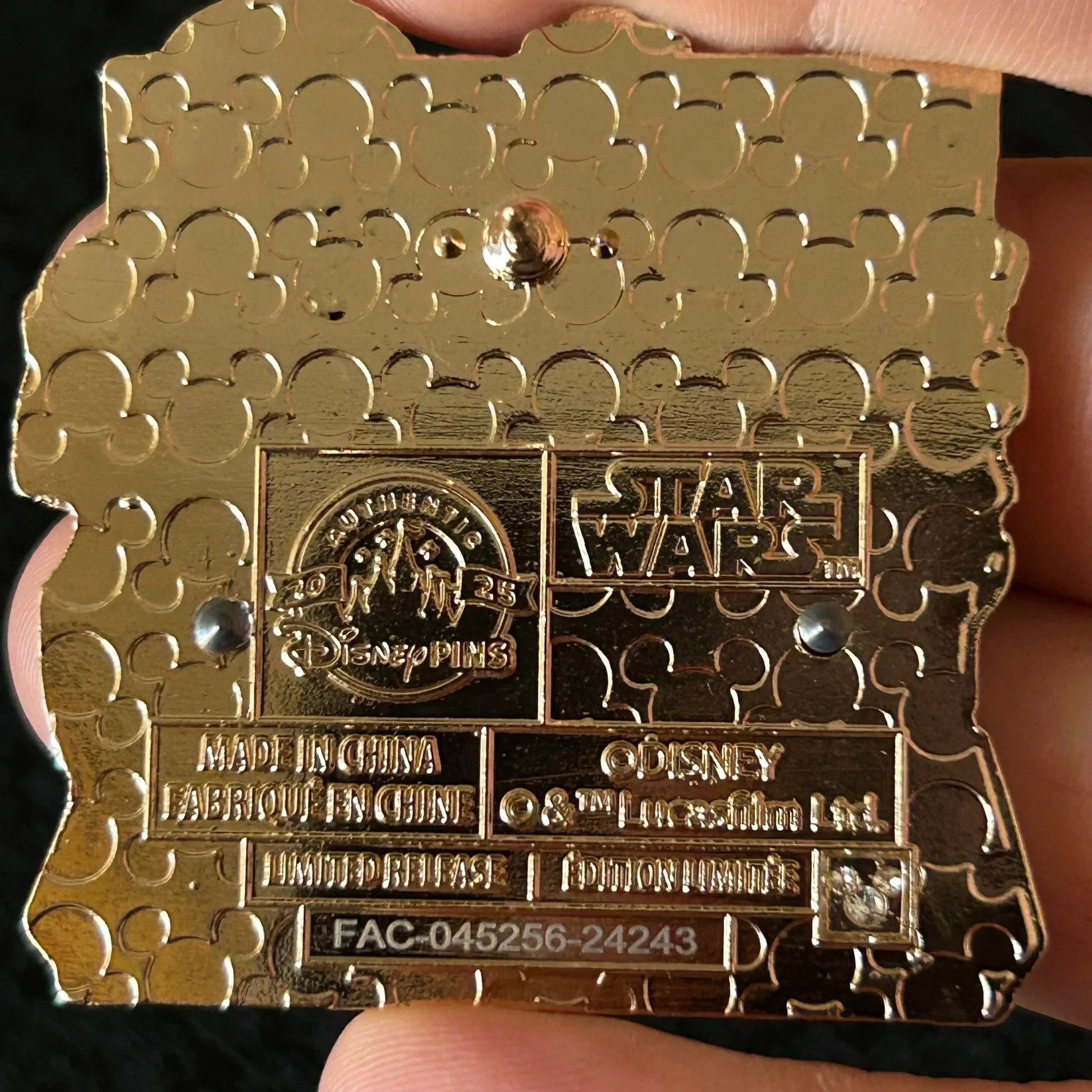 2025 - Anzellan Group - Star Wars - LR- Disney Pin on Pin