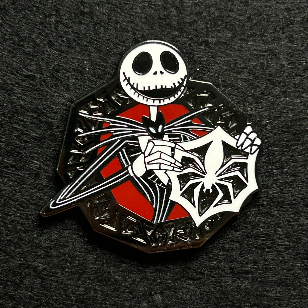 2025 - Jack Skellington Holding Spider Snowflake - NBC - Booster Set - Disney Pin