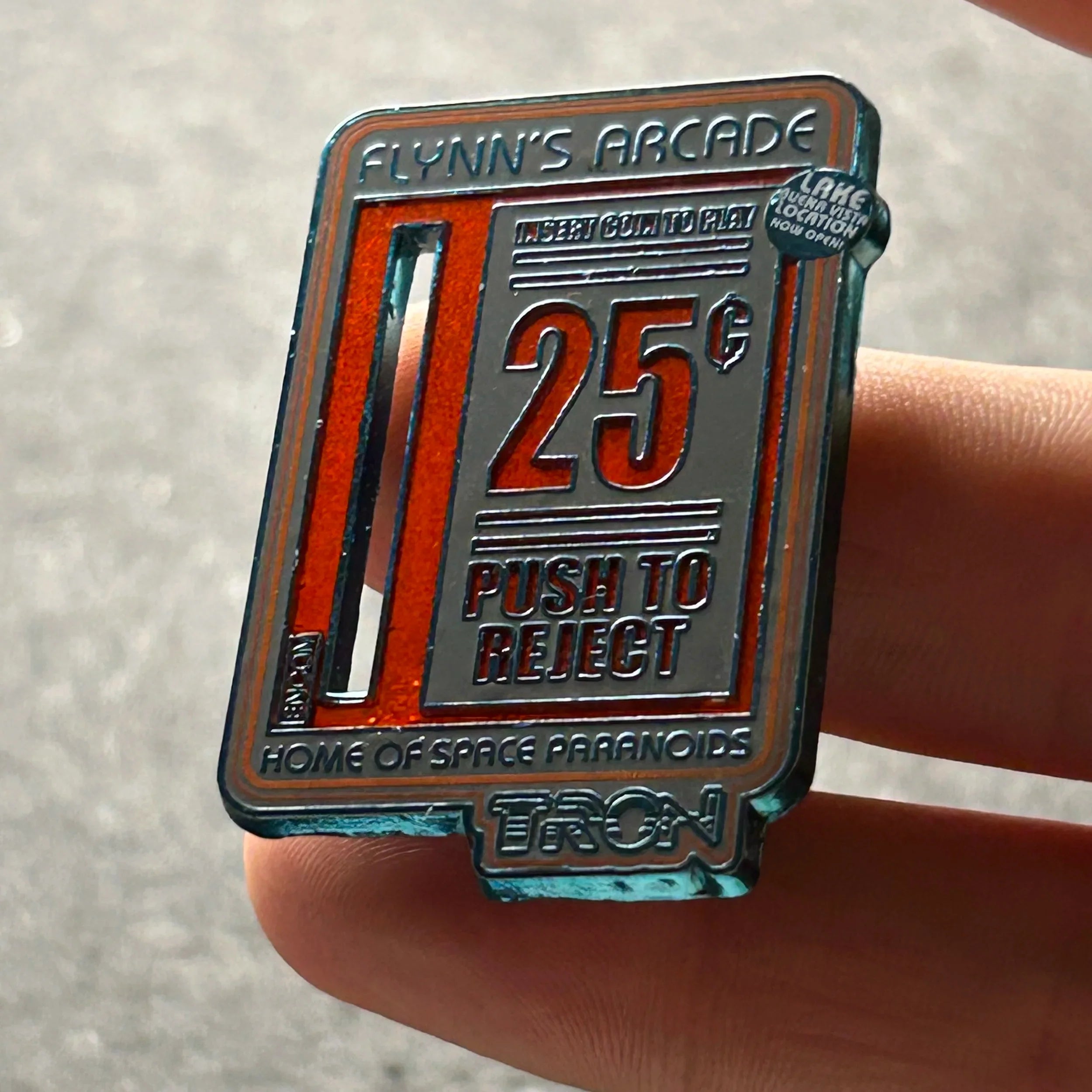 2023 - TRON - Flynn’s Arcade - 25c - Enter Coin to Play - Disney Pin