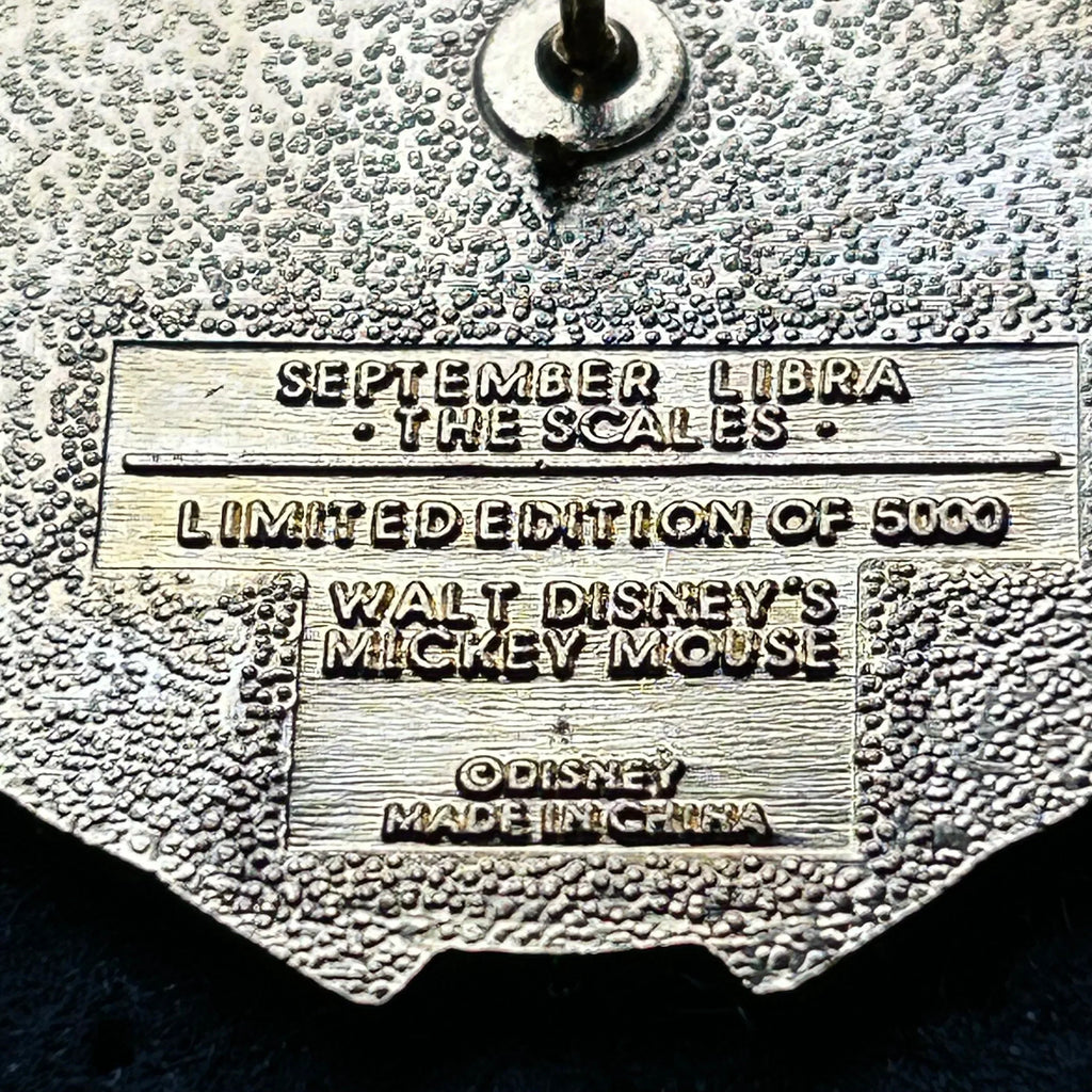 September - Mickey Mouse - Libra - The Scales - LE 5,000 - Disney Pin
