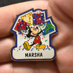 WDW - Mickey Mouse Celebrating - Personalized MARSHA - Disney Pin