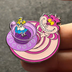 2016 - Alice and Cheshire Cat - Teacups - Disney Pin