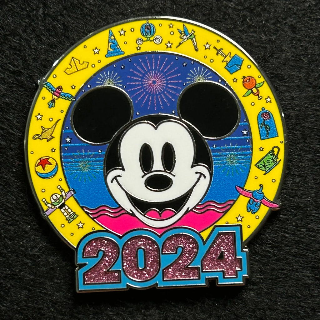 2024 - Dated Mickey Mouse Head - Disney Pin