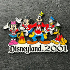 2001 - Mickey, Minnie, Goofy, Donald, and Pluto - Cheering - DLR - LE 3,600 - Disney Pin