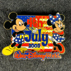 2003 - Mickey and Minnie Mouse - 4th of July - WDW - LE 3,000 - Cast Exclusive - Disney Pin