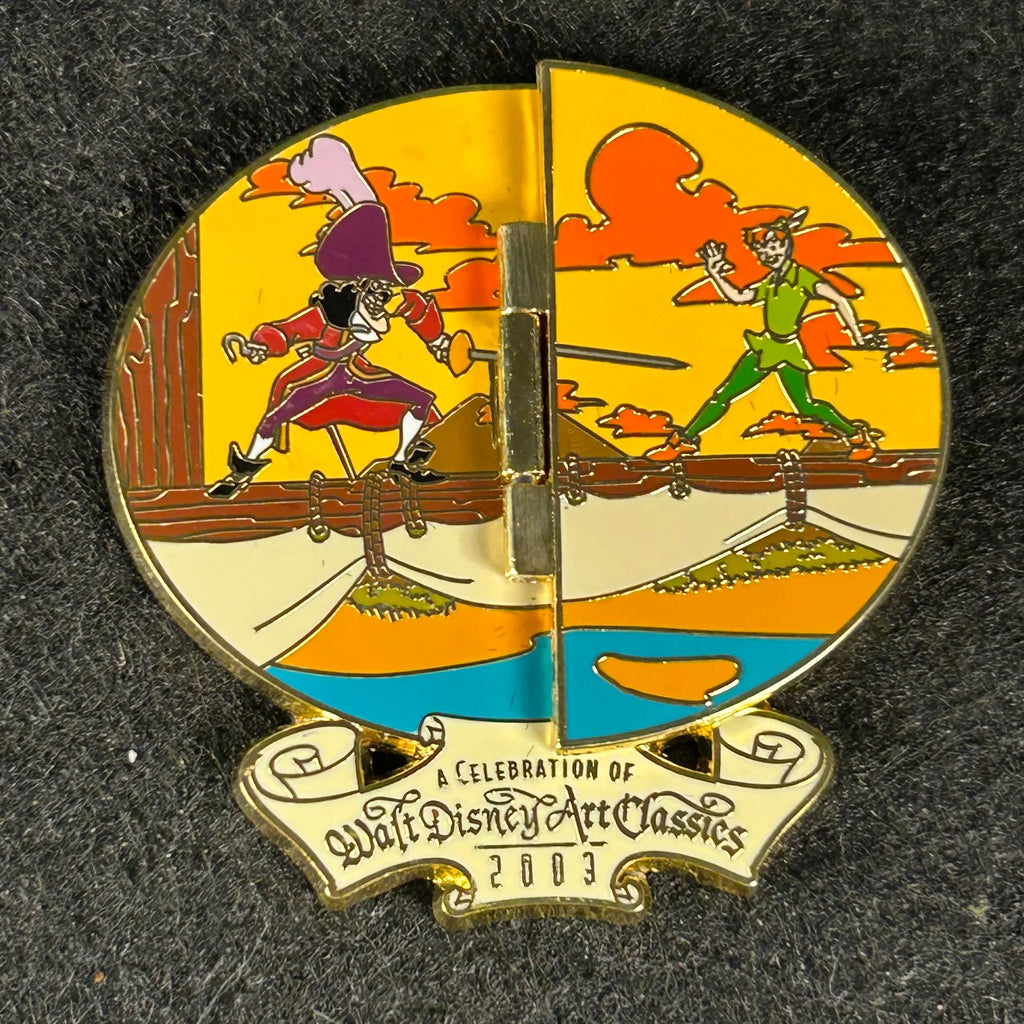 2003 - Captain Hook and Peter Pan - Hinge - Limited Edition 1,500 - High Seas - Disney Pin