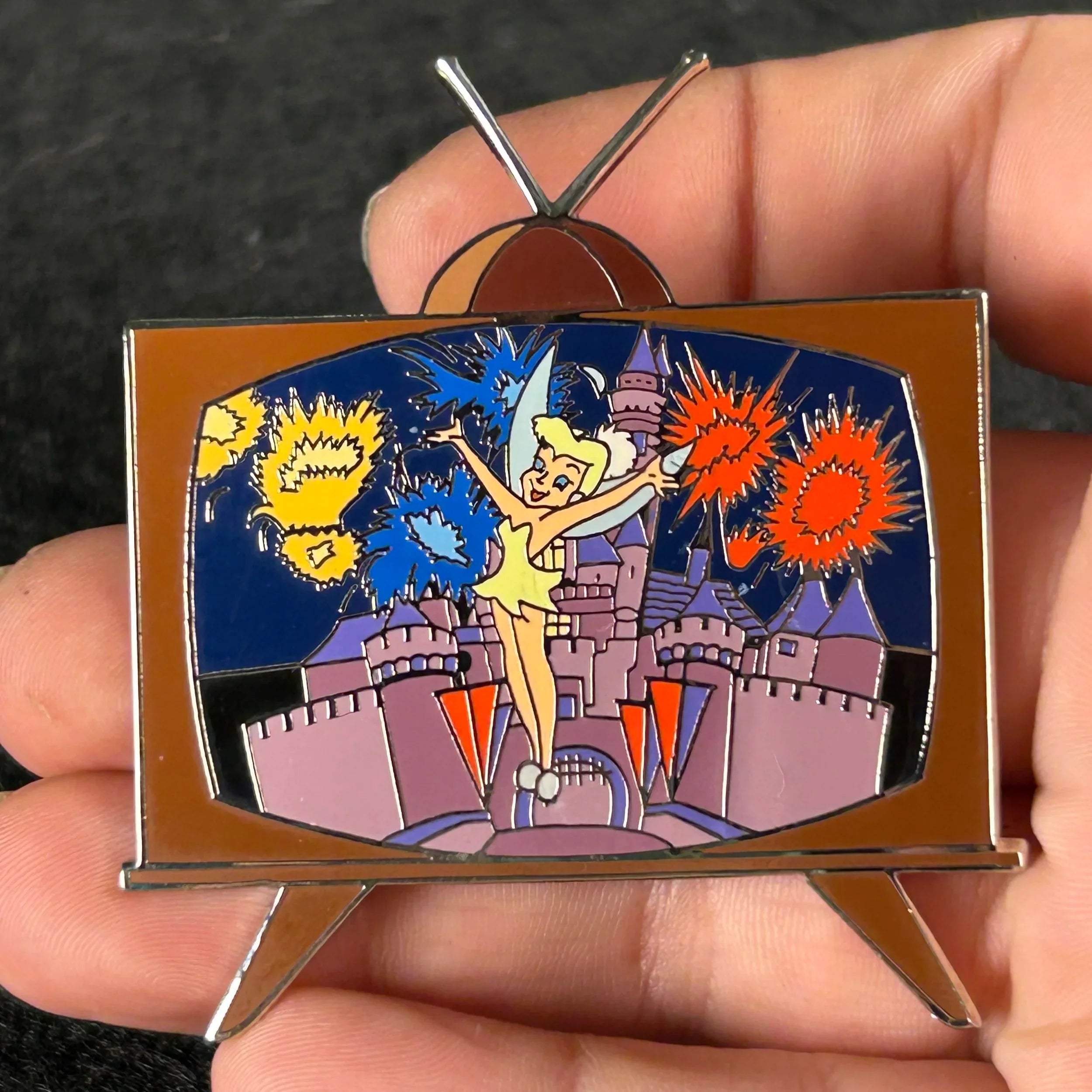 Vintage - Tinker Bell - TV - Wonderful World Of Color - With Castle - Disney Pin