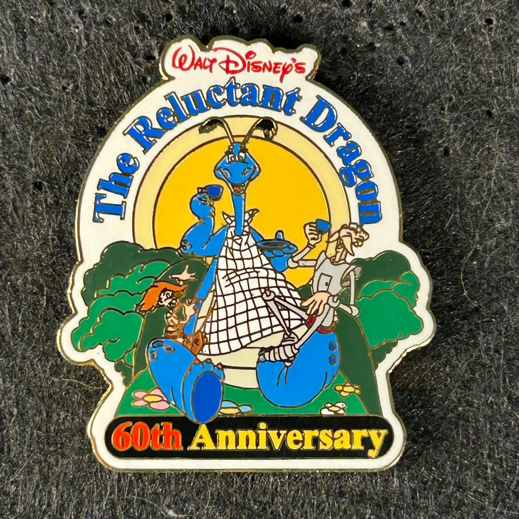 2001 - The Reluctant Dragon - 60th Anniversary - LE 3,500 - Disney Pin
