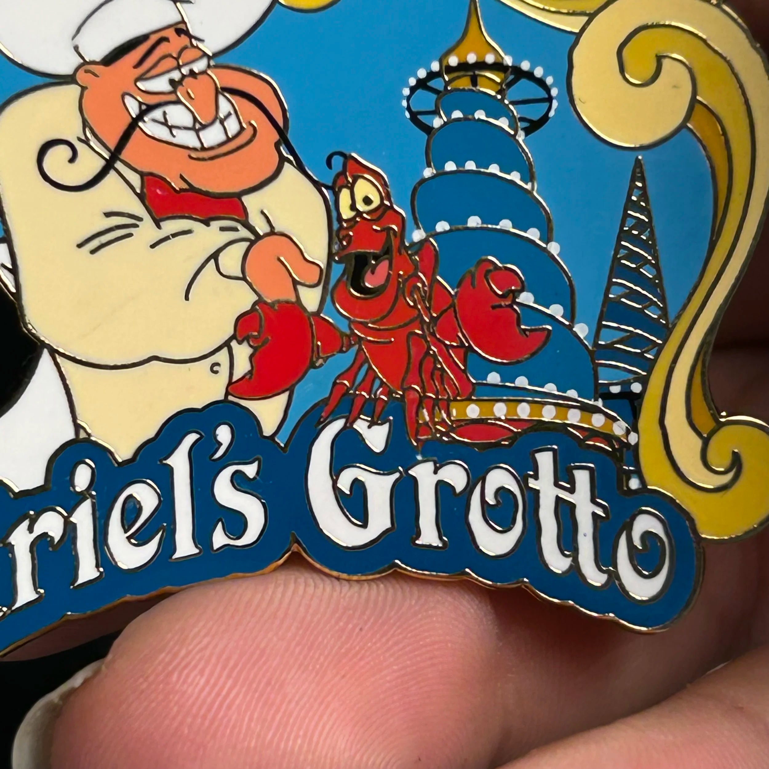 2003 - Sebastian and Chef - Ariel’s Grotto - LE 10,000 - Passholder - DLR - Disney Pin