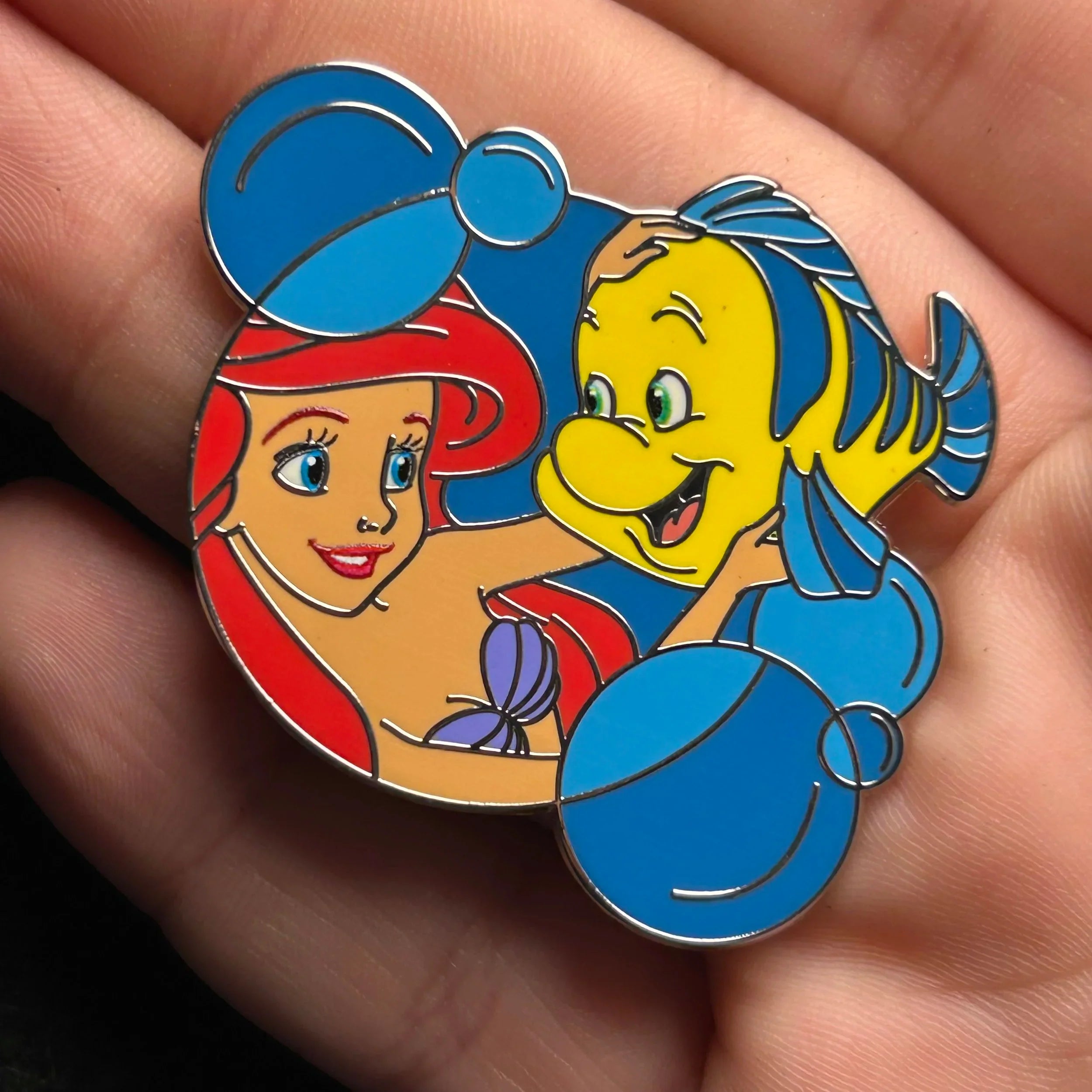2024 - Ariel and Flounder - Underwater - Bubble - Mystery Pin