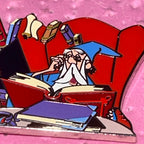 2024 - Arthur and Merlin - Floating Books - Sword and the Stone - Pin