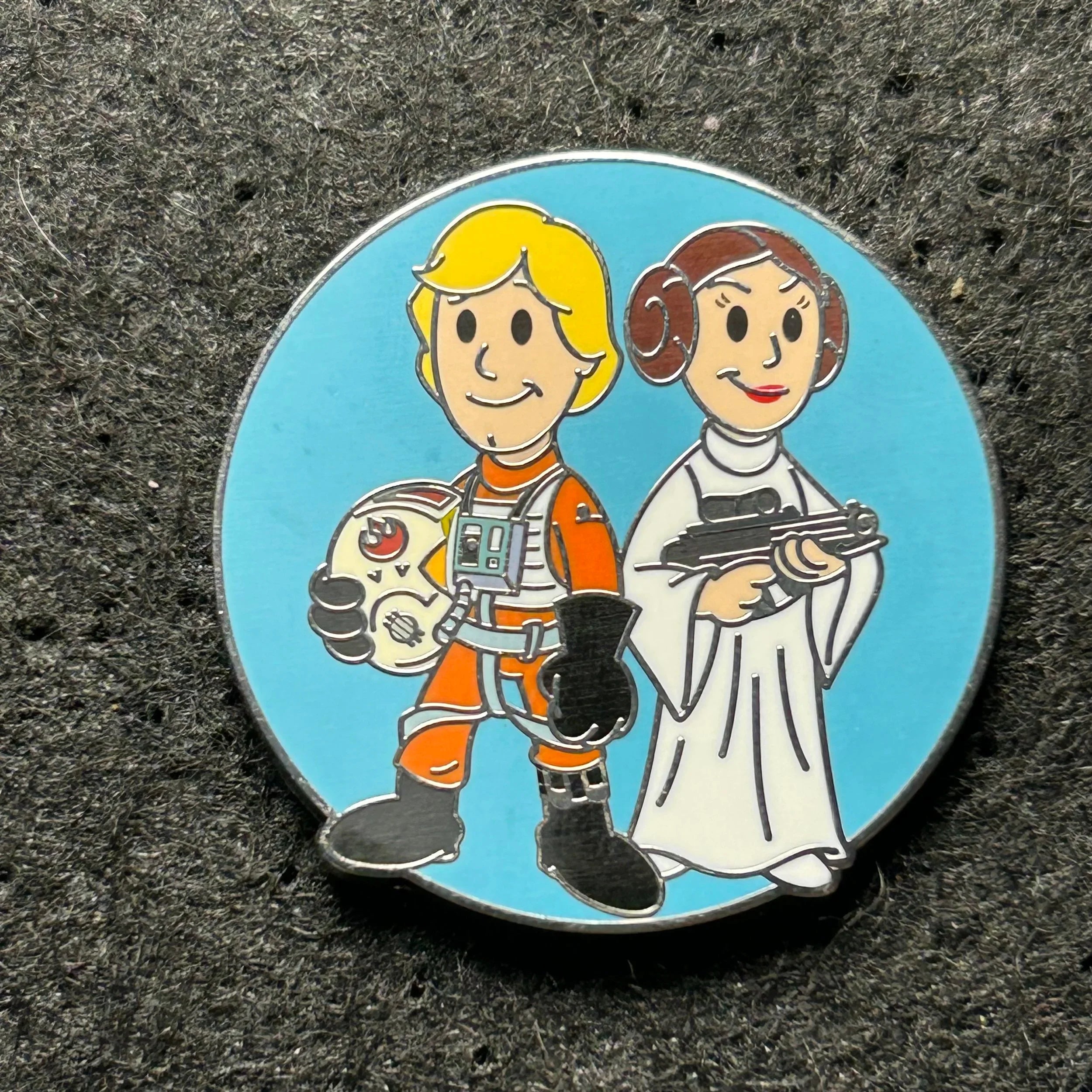 2024 - Luke Skywalker and Princess Leia - Cartoon Series - Star Wars - Disney Pin