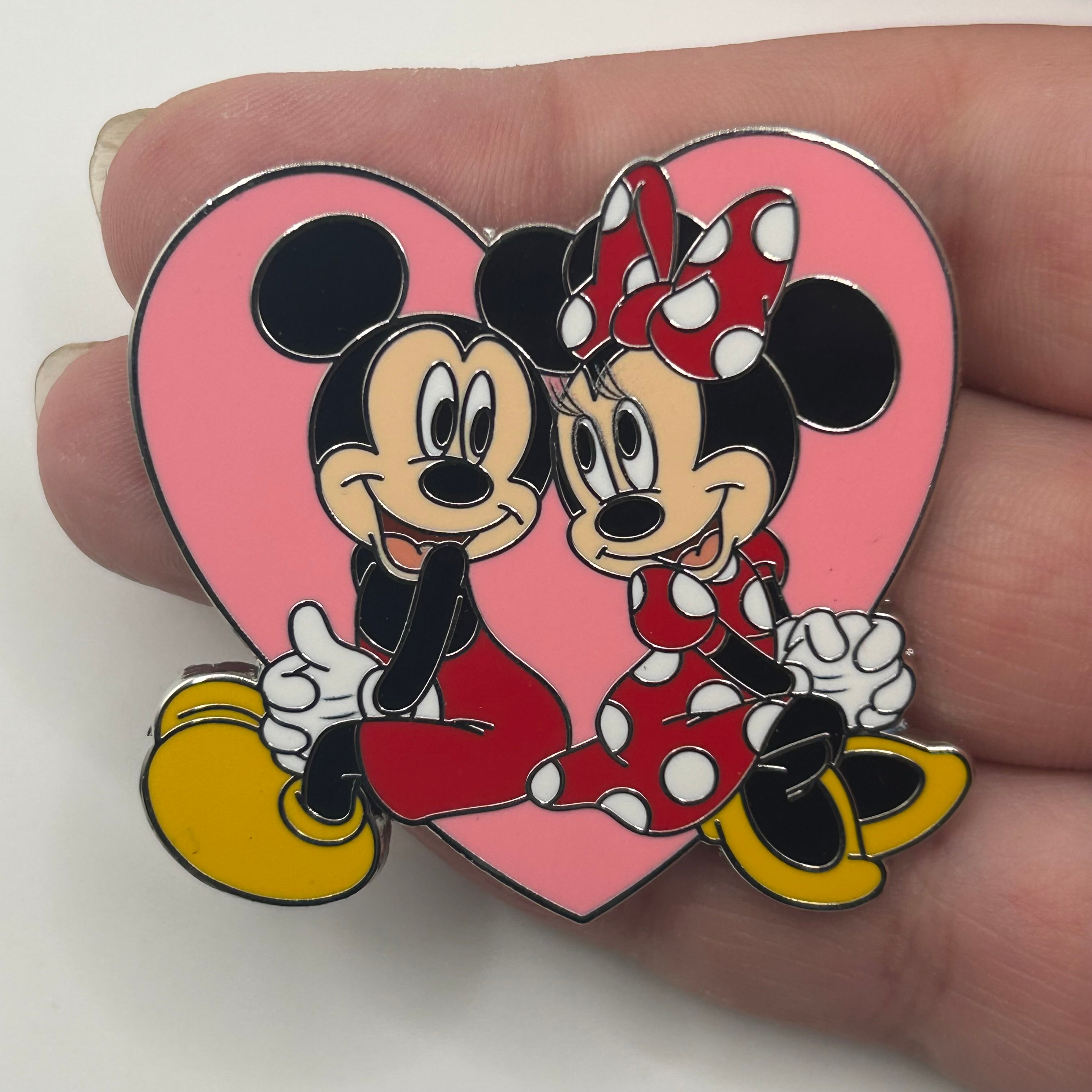 2026 - Mickey and Minnie Mouse - Pink Heart - Disney Pin