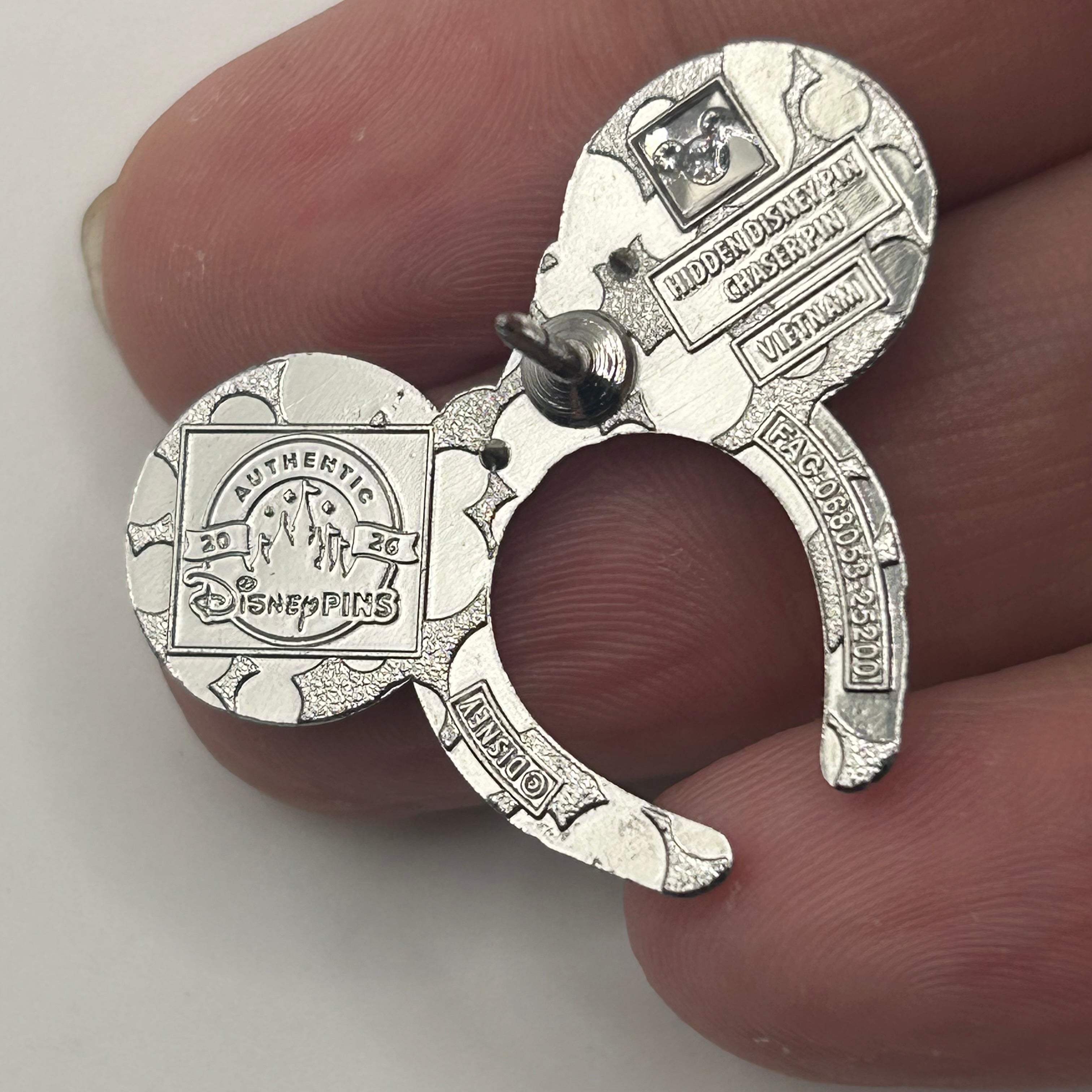 2026 - Jaq and Gus Gus - Cinderella - Hidden Mickey - Headband CHASER - Wave A - Disney Pin