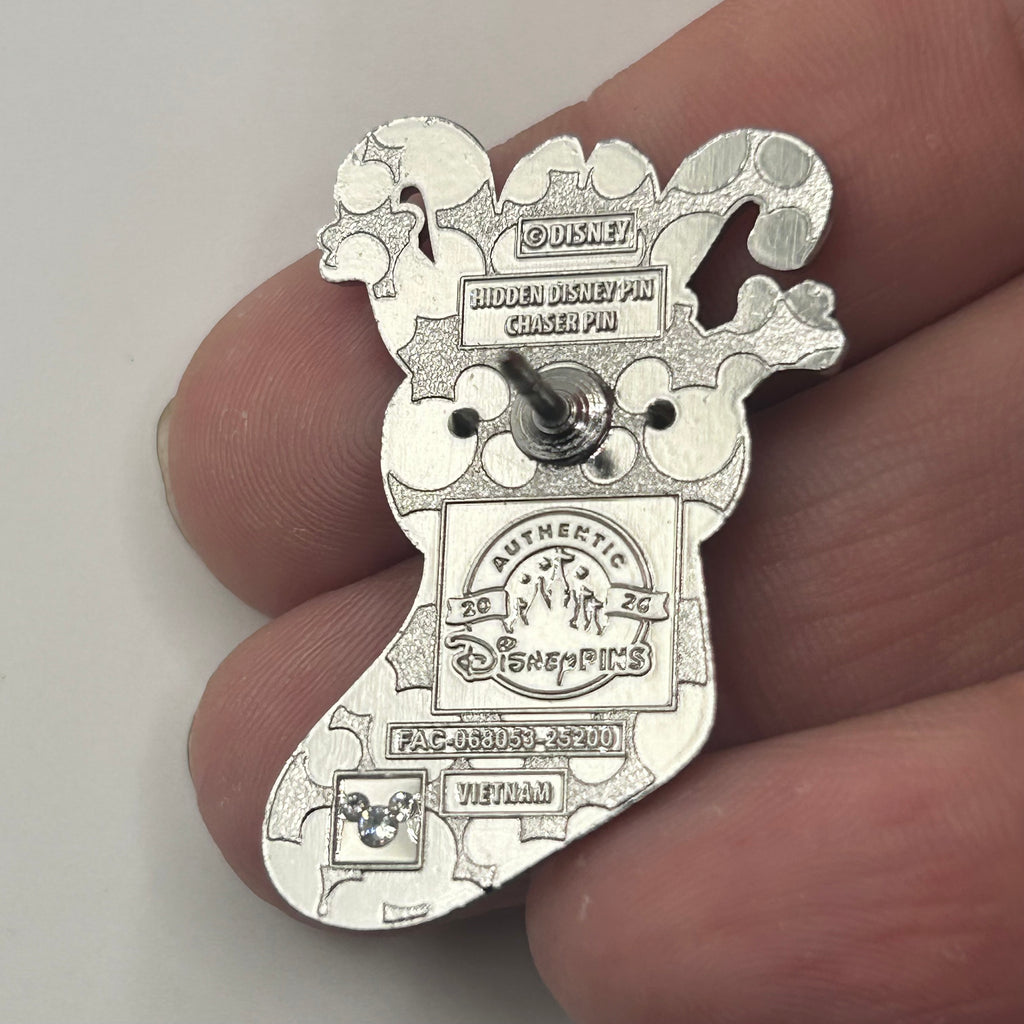 2026 - Christmas Chip - Holiday Series - Hidden Mickey CHASER - Wave A - Disney Pin