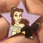 2004 - Belle - DLR - Princess Signature Star - Disney Pin