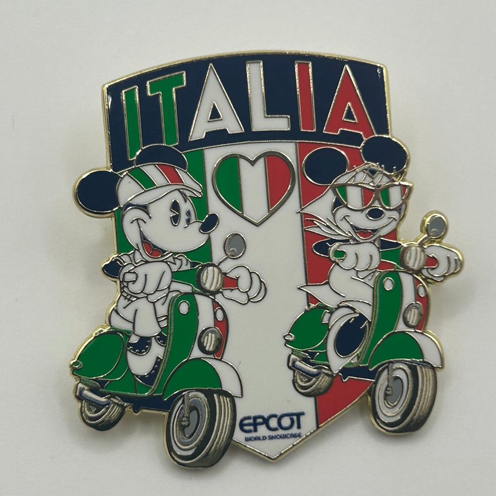 2026 - Minnie and Mickey on Vespa - Italia - EPCOT - Italy - Disney Pin