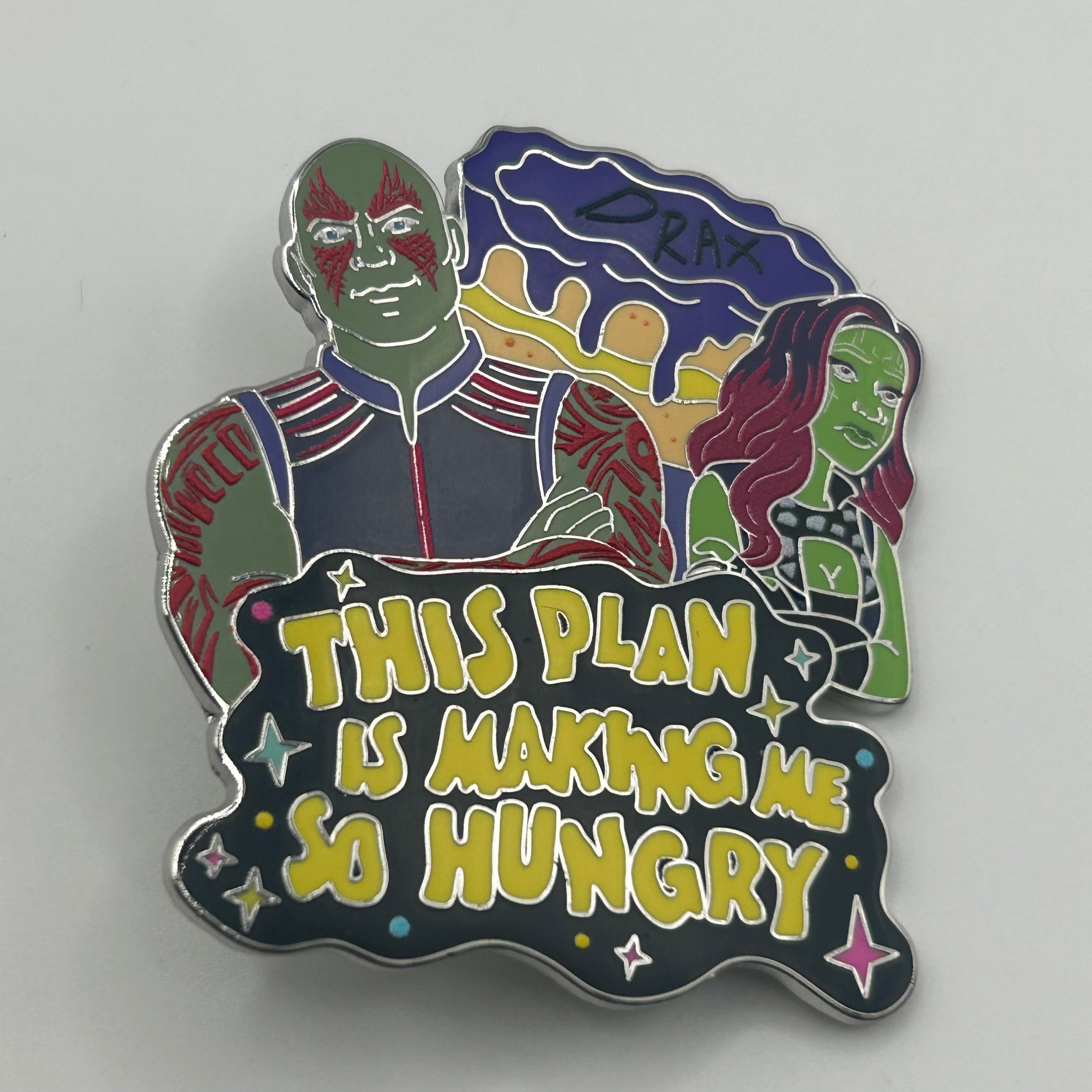 2026 - Drax and Gammorah - This Plan is Making me Hungry - GoTG - Marvel - Disney Pin