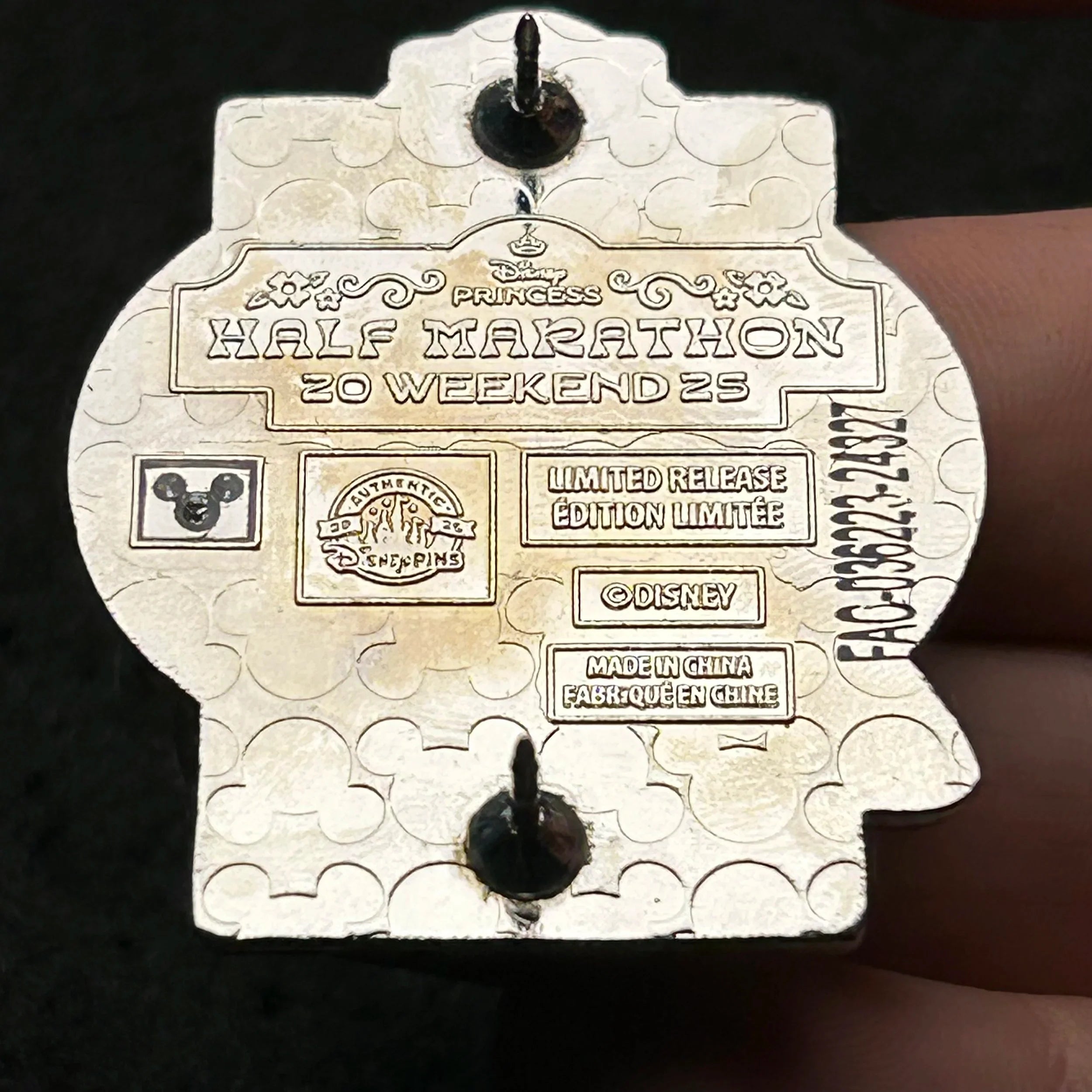 2025 - Jasmine - 10k - runDisney - Princess Marathon Week - LR - Disney Pin