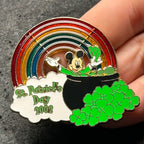 2002 - Mickey Mouse - Saint Patrick’s Day - Rainbow and Pot of Gold - LE 3,500 - Disney Pin